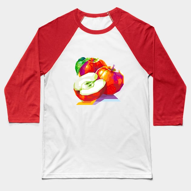 Apple Baseball T-Shirt by giltopann